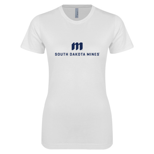 Main Image for  Next Level Womens White Boyfriend Tee