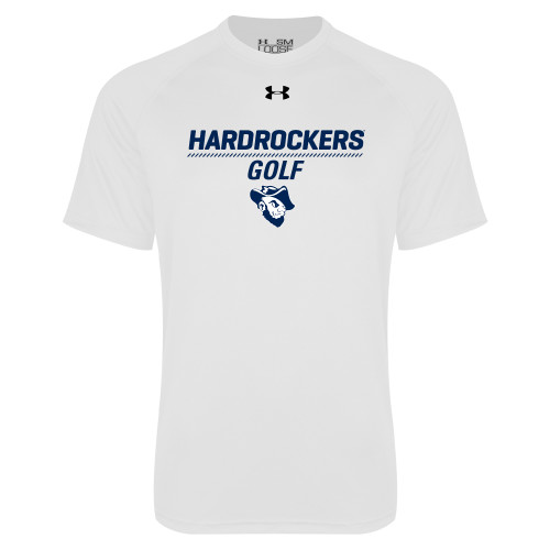  Under Armour White Tech Tee - Golf
