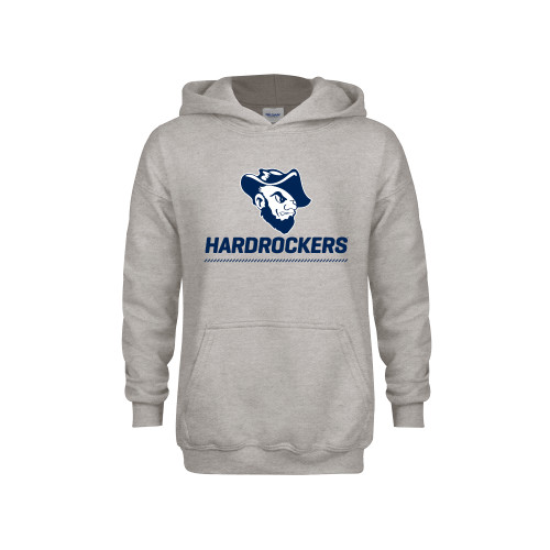  Youth Grey Fleece Hood - Primary Athletics Mark