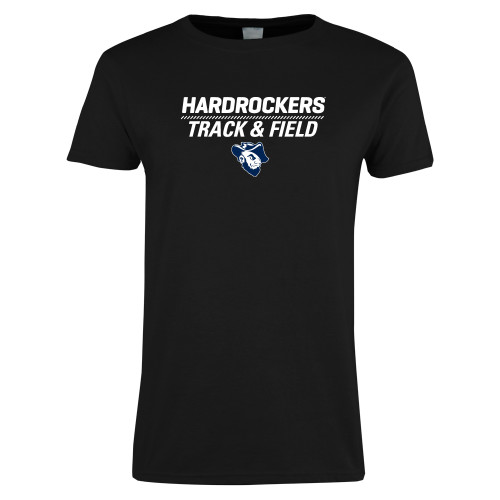  Womens Black Short Sleeve Tee - Track and Field