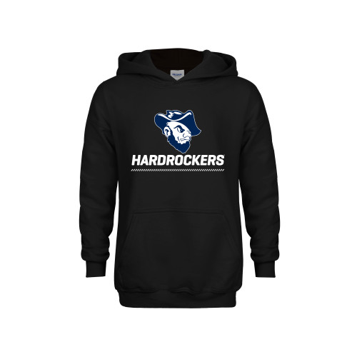  Youth Black Fleece Hoodie - Primary Athletics Mark