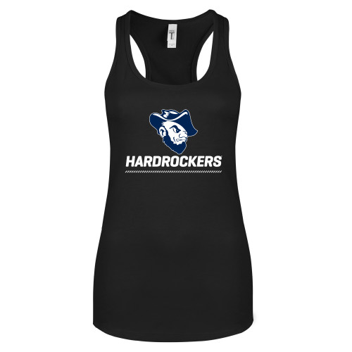  Next Level Womens Black Racerback Tank  - Primary Athletics Mark