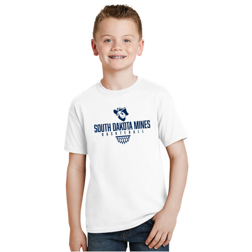  Youth White T Shirt - Sharp Net Basketball