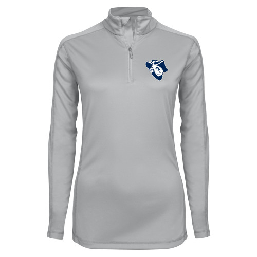  Syntrel Womens Platinum Interlock 1/4 Zip - Grubby Mascot Head