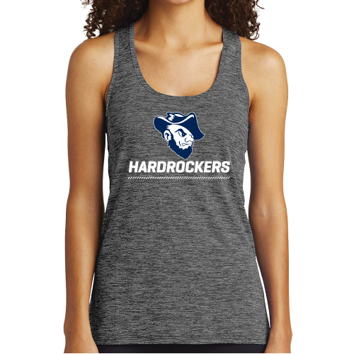  Womens Performance Grey/Black Heather Tank - Primary Athletics Mark
