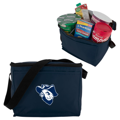  Six Pack Navy Cooler - Grubby Mascot Head