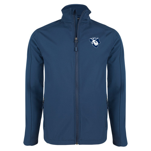  Navy Softshell Jacket - Grubby Mascot Head