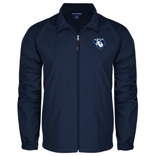  Navy Full Zip Wind Jacket - Grubby Mascot Head