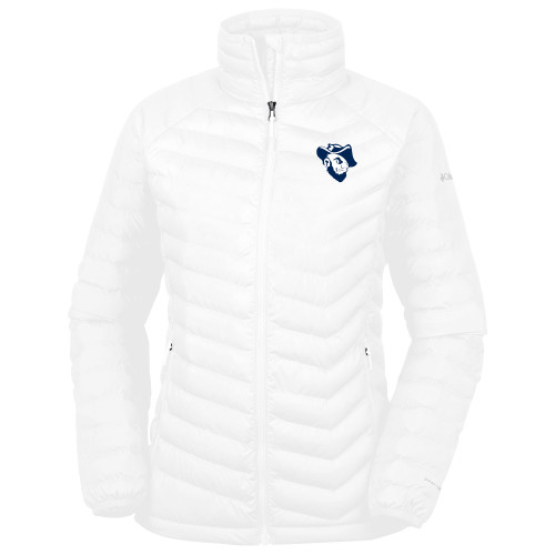  Columbia Womens White Powder Lite Jacket - Grubby Mascot Head