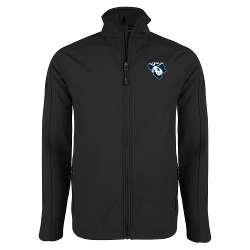  Black Softshell Jacket - Grubby Mascot Head