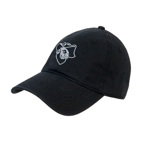  Black Unstructured Adjustable Low Profile Hat - Grubby Mascot Head