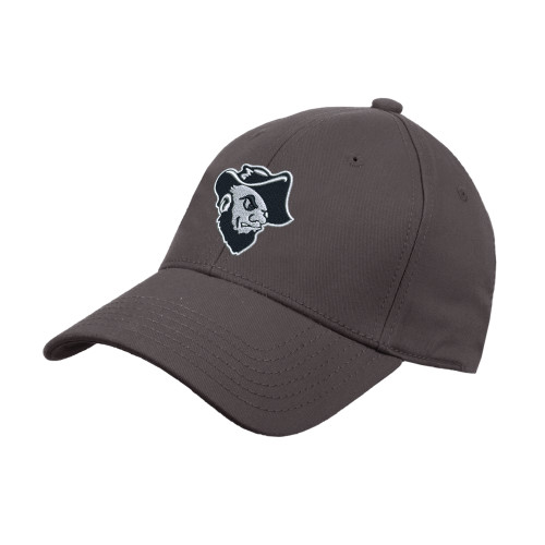  Charcoal Structured Adjustable Pro Style Hat - Grubby Mascot Head