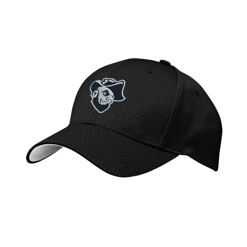  Black Pro Mesh Structured Hat - Grubby Mascot Head