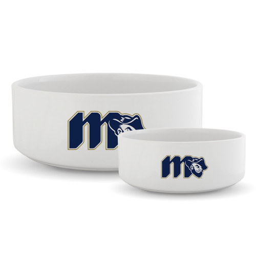  Ceramic Dog Bowl - Grubby Lockup Gold Outline