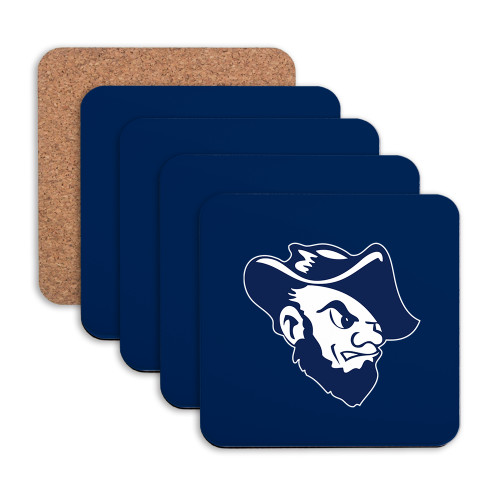  Hardboard Coaster w/Cork Backing 4/set - Grubby Mascot Head