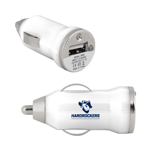  On the Go White Car Charger - Primary Athletics Mark