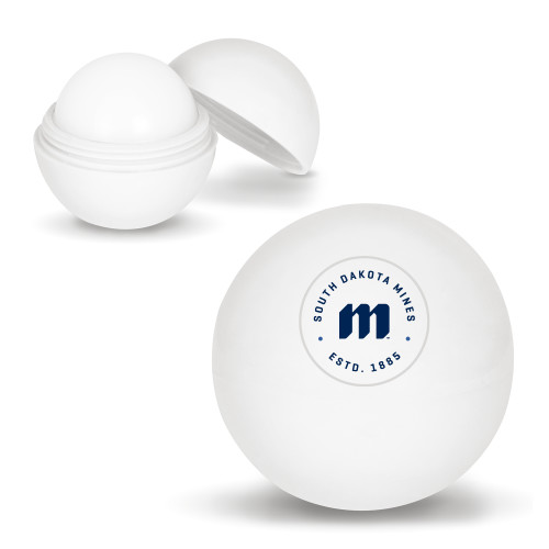  White Lip Moisturizer Ball - Circle Logo