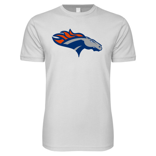 Next Level White SoftStyle T Shirt - SUNY Orange Colt