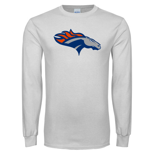  White Long Sleeve T Shirt - SUNY Orange Colt