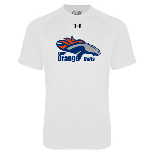  Under Armour White Tech Tee - Primary Logo