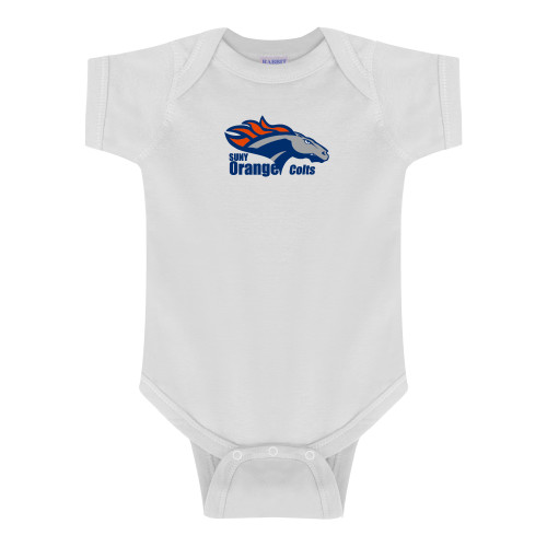  White Infant Onesie - Primary Logo