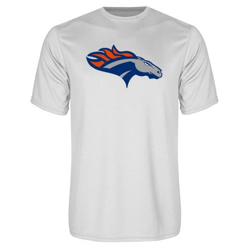  White Performance Tee - SUNY Orange Colt