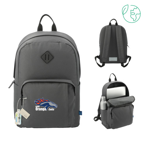  Repreve Ocean Charcoal Everyday Computer Backpack - Primary Logo
