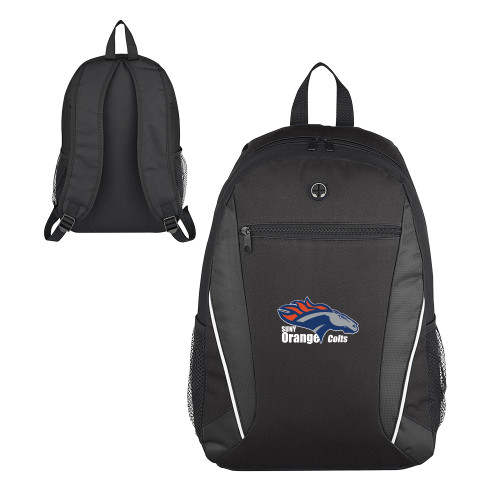  Homerun Black Computer Backpack - Primary Logo