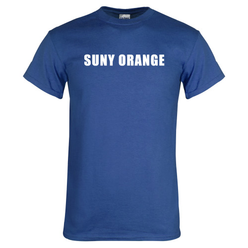  Royal T Shirt - SUNY Orange Word Mark