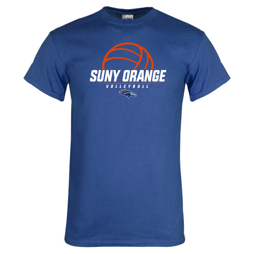  Royal T Shirt - Volleyball Design