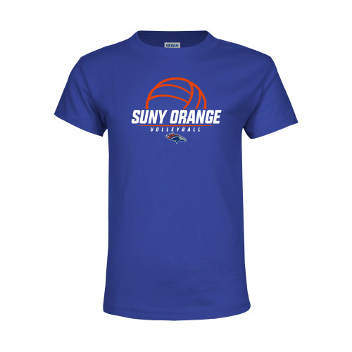  Youth Royal T Shirt - Volleyball Design