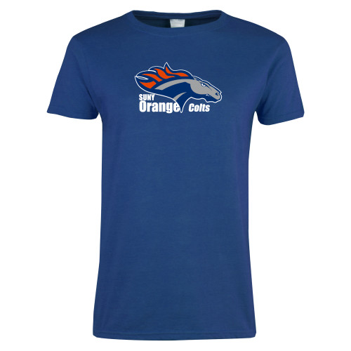  Womens Royal Short Sleeve Tee - Primary Logo