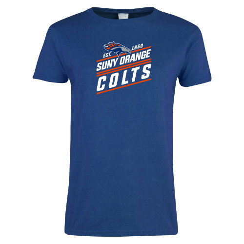  Womens Royal Short Sleeve Tee - SUNY Orange Colts Est. 1950