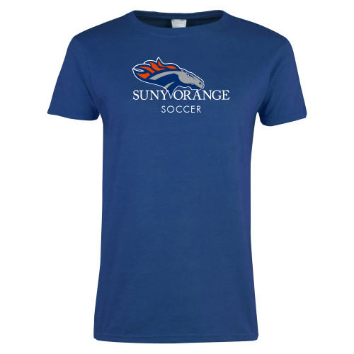  Womens Royal Short Sleeve Tee - Soccer