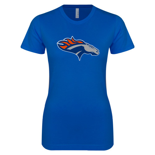  Next Level Womens Royal Boyfriend Tee - SUNY Orange Colt
