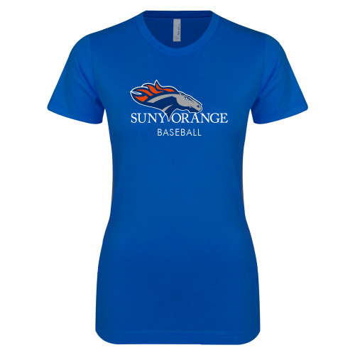  Next Level Womens Royal Boyfriend Tee - Baseball