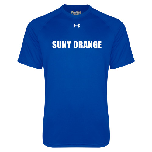  Under Armour Royal Tech Tee - SUNY Orange Word Mark