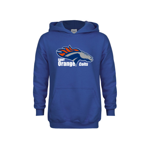  Youth Royal Fleece Hoodie - Primary Logo