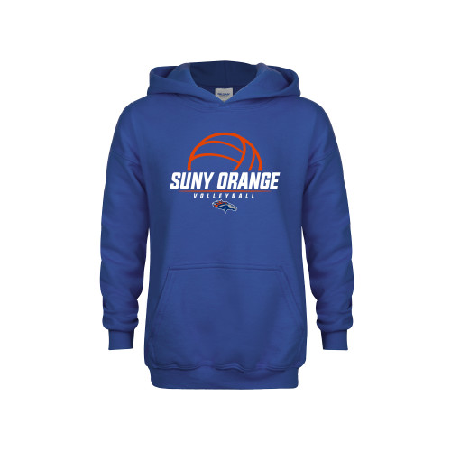  Youth Royal Fleece Hoodie - Volleyball Design