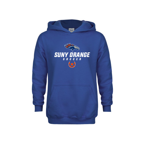  Youth Royal Fleece Hoodie - Soccer Design