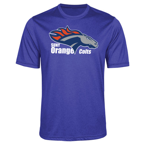  Royal Heather Performance Contender Tee - Primary Logo
