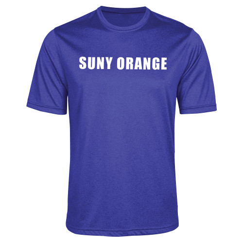  Royal Heather Performance Contender Tee - SUNY Orange Word Mark