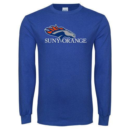  Royal Long Sleeve T Shirt - SUNY Orange Colt Logo