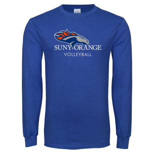  Royal Long Sleeve T Shirt - Volleyball