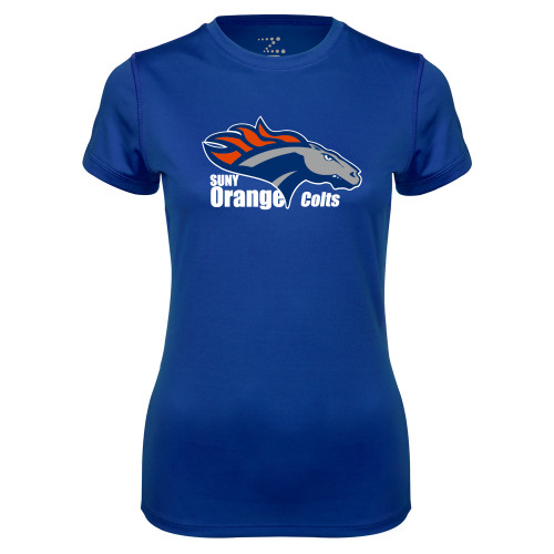  Womens Royal Performance Tee - Primary Logo