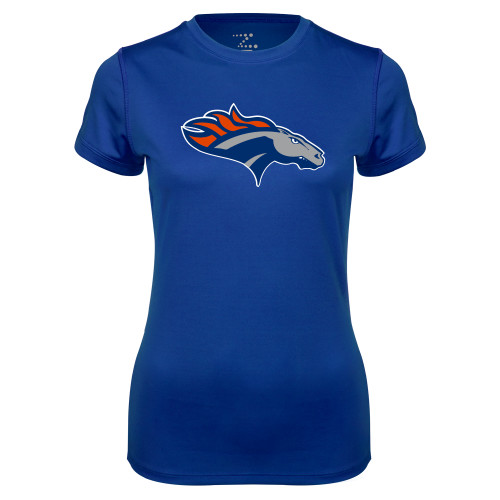  Womens Royal Performance Tee - SUNY Orange Colt