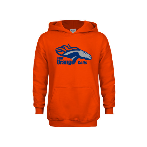  Youth Orange Fleece Hoodie - Primary Logo
