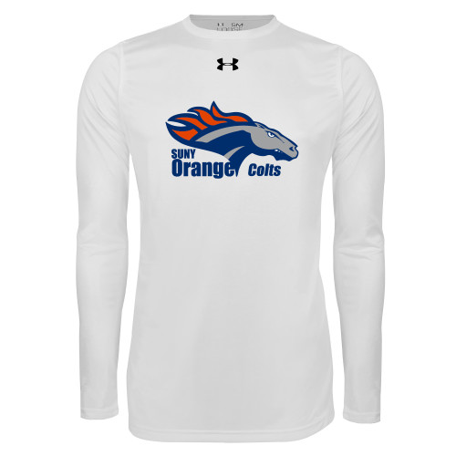 Main Image for  Under Armour White Long Sleeve Tech Tee
