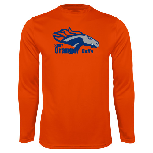 Main Image for  Orange Performance Long Sleeve Shirt