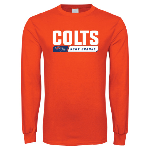  Orange Long Sleeve T-Shirt - Colts Graphic